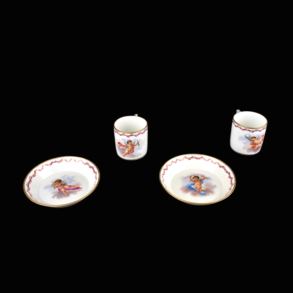 Korzec Porcelain Factory Imperial Russian Tea set