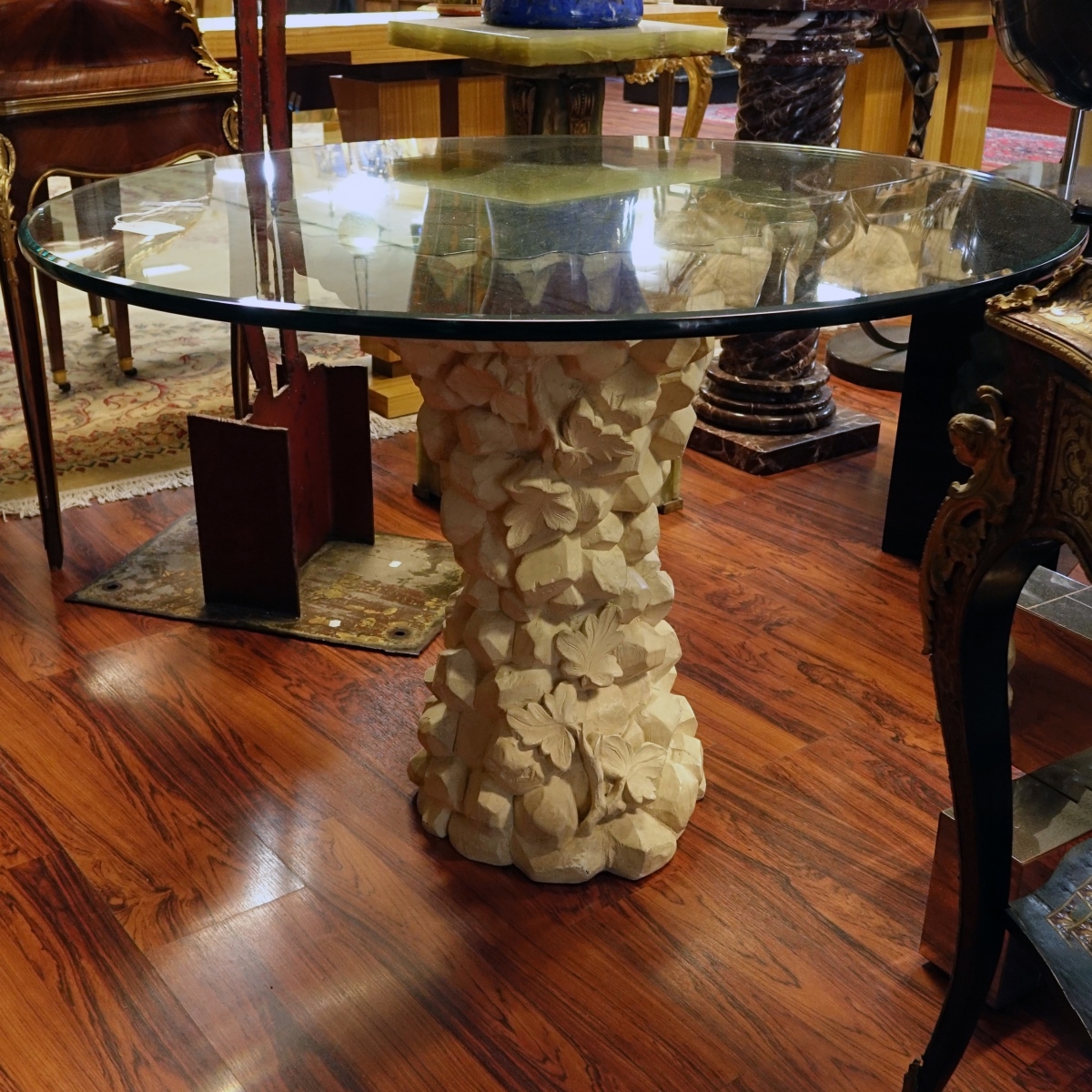 Grotto style Pedestal Table