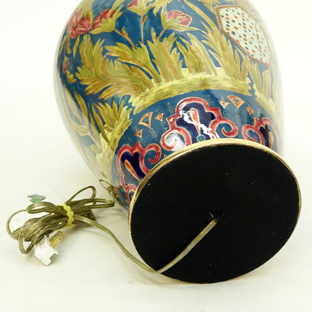 Large Pair of Porcelain Lamps