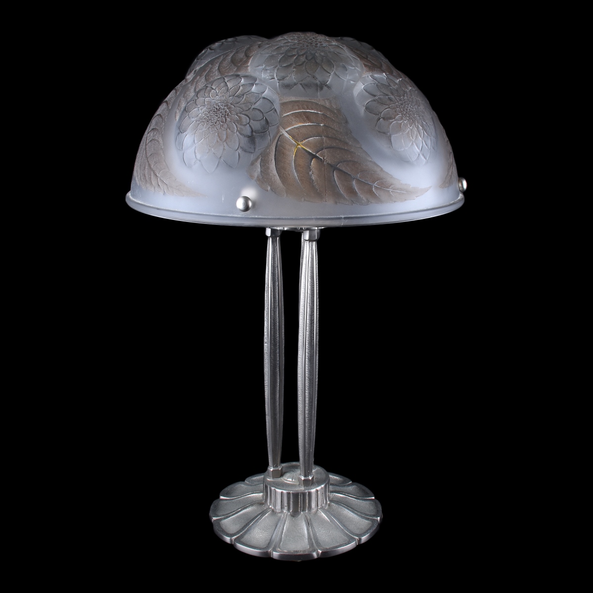 Art Deco Style Lamp with Czech Glass Shade