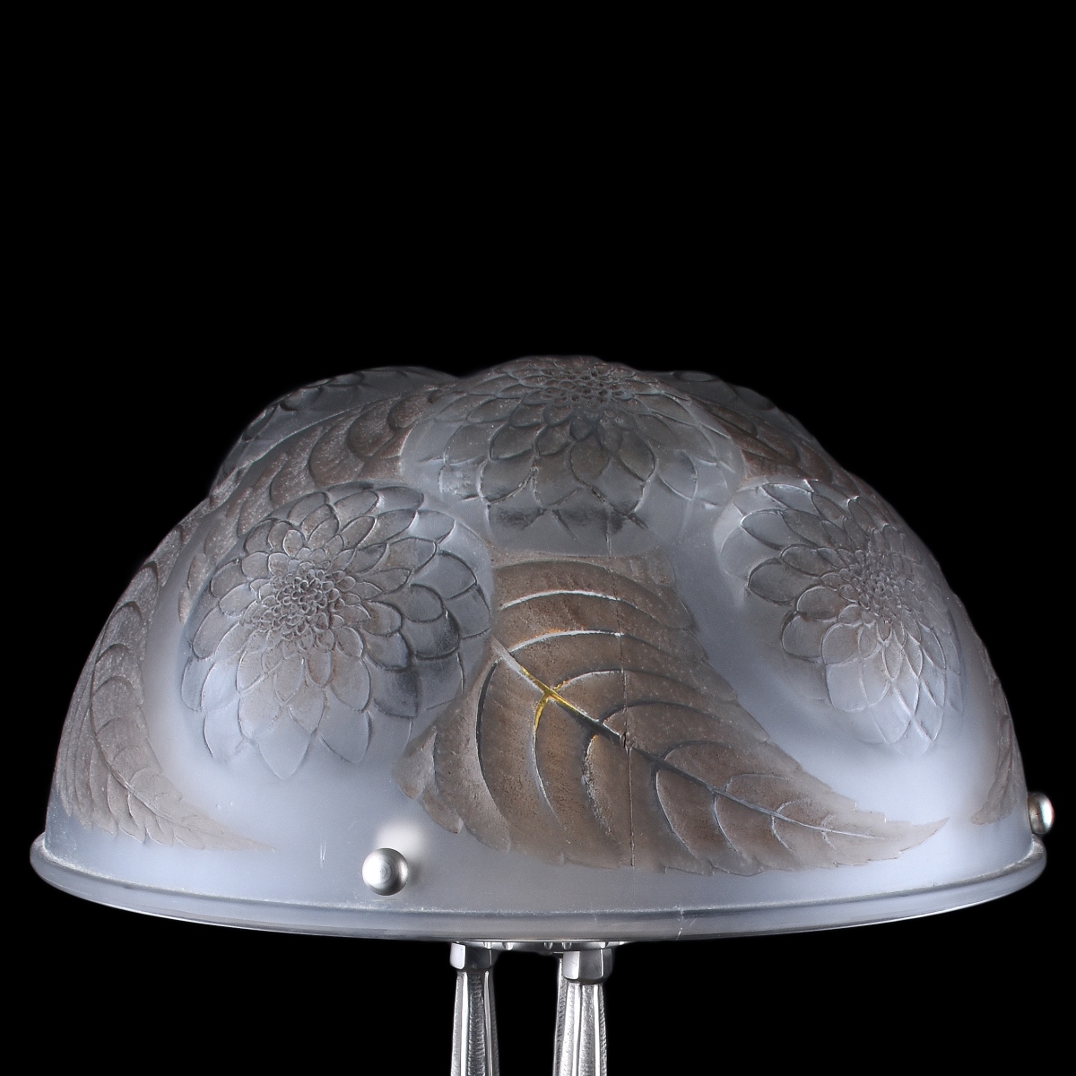 Art Deco Style Lamp with Czech Glass Shade