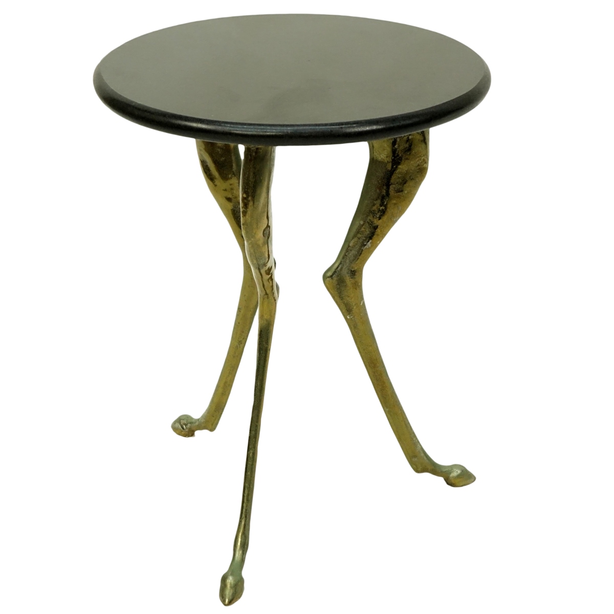 Gilt Bronze Side Table with Granite Top
