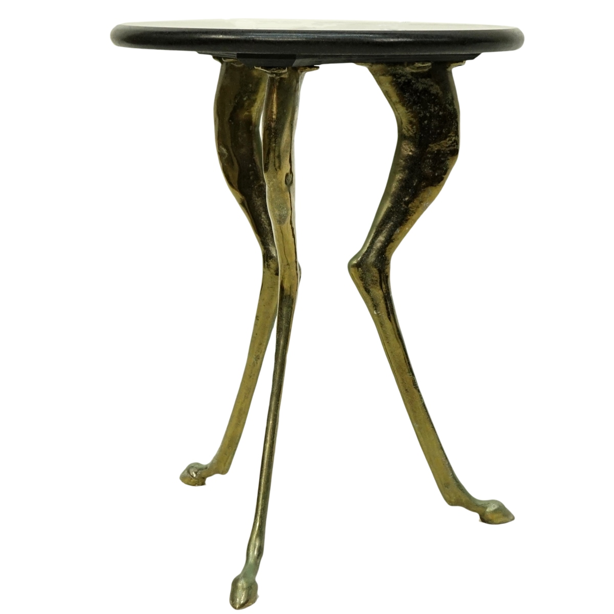 Gilt Bronze Side Table with Granite Top