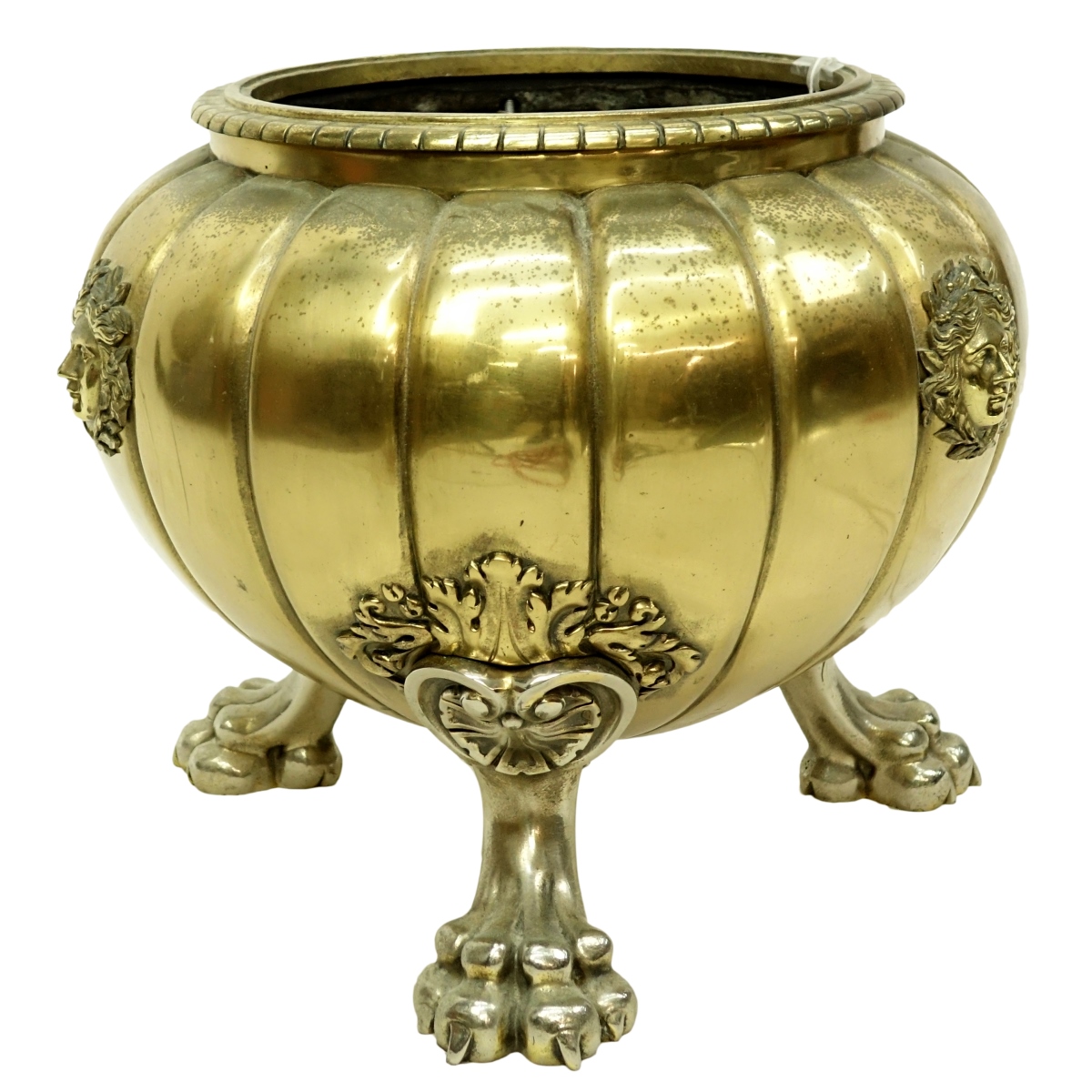 Antique Heavy Bronze Jardiniere