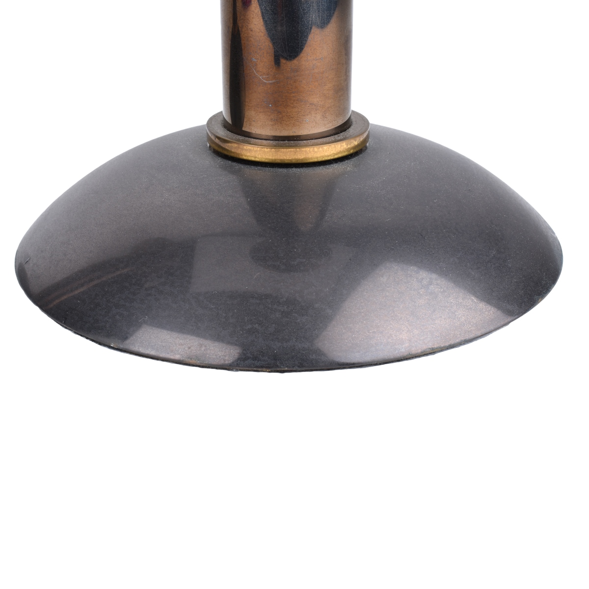 Karl Springer Gunmetal Brass Candleholders