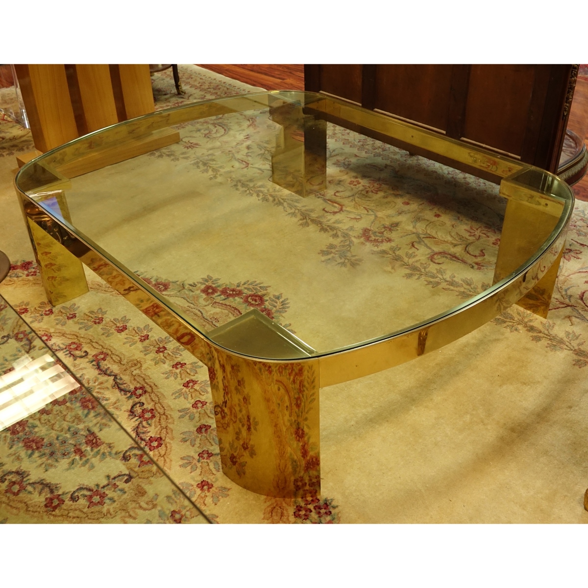 Karl Springer Banker Coffee Table