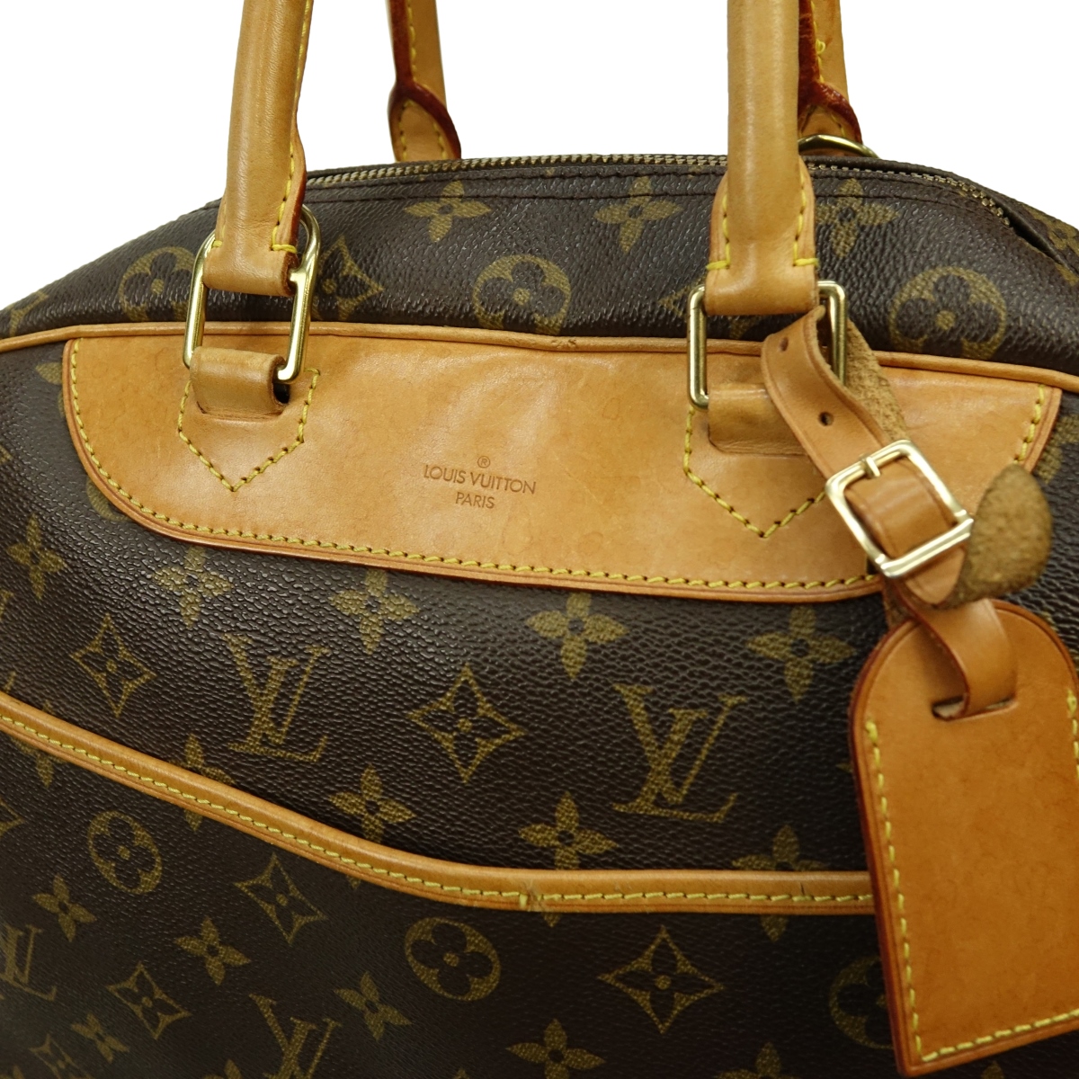 Louis Vuitton Brown Canvas Monogram Deauville Bag