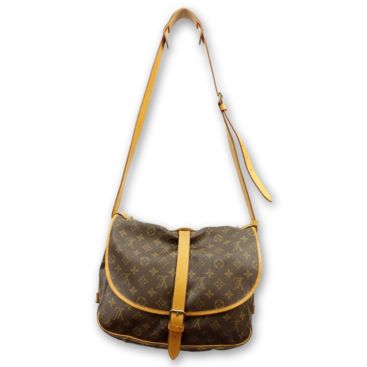 Louis Vuitton Brown Canvas Monogram Saumur 30 Bag