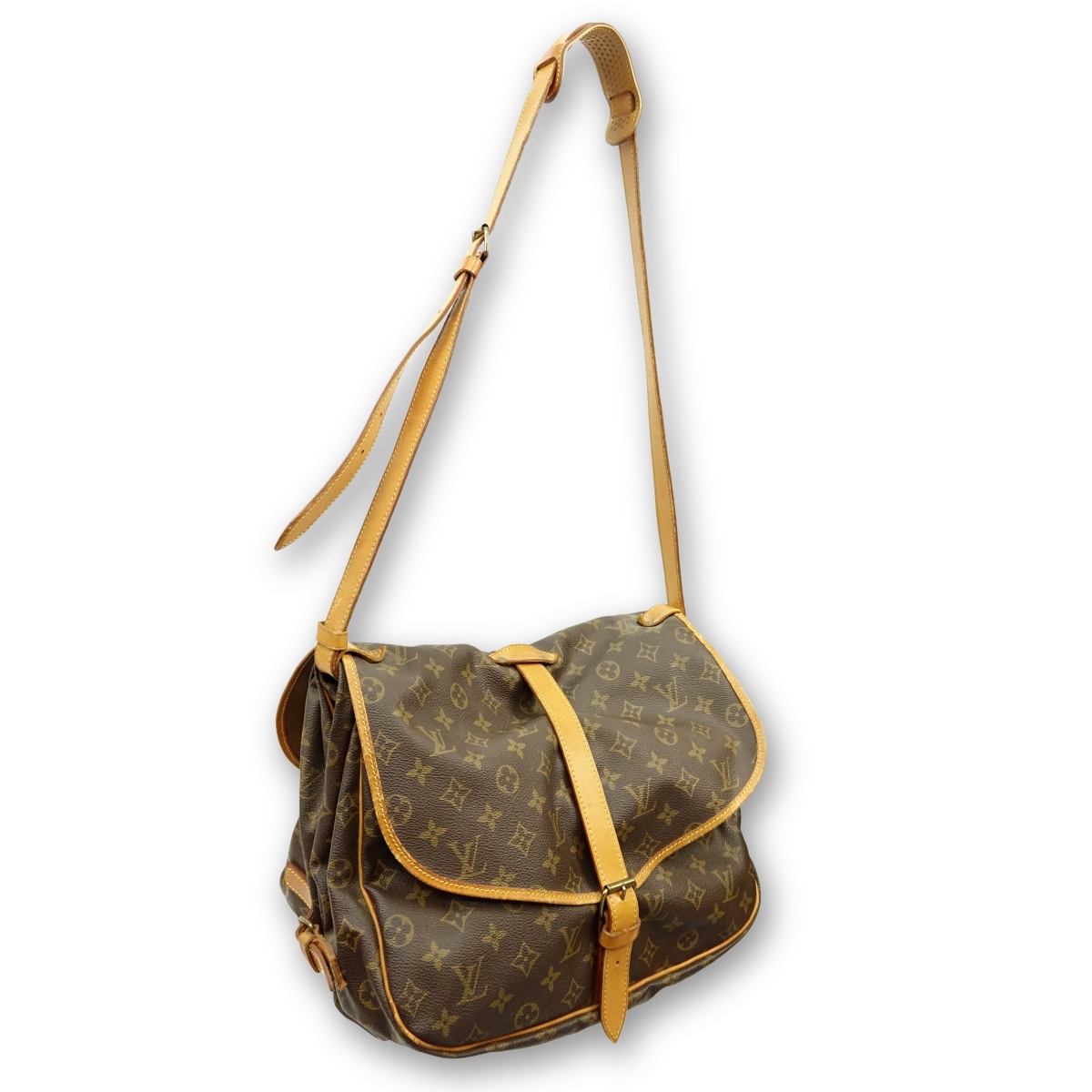 Louis Vuitton Brown Canvas Monogram Saumur 30 Bag