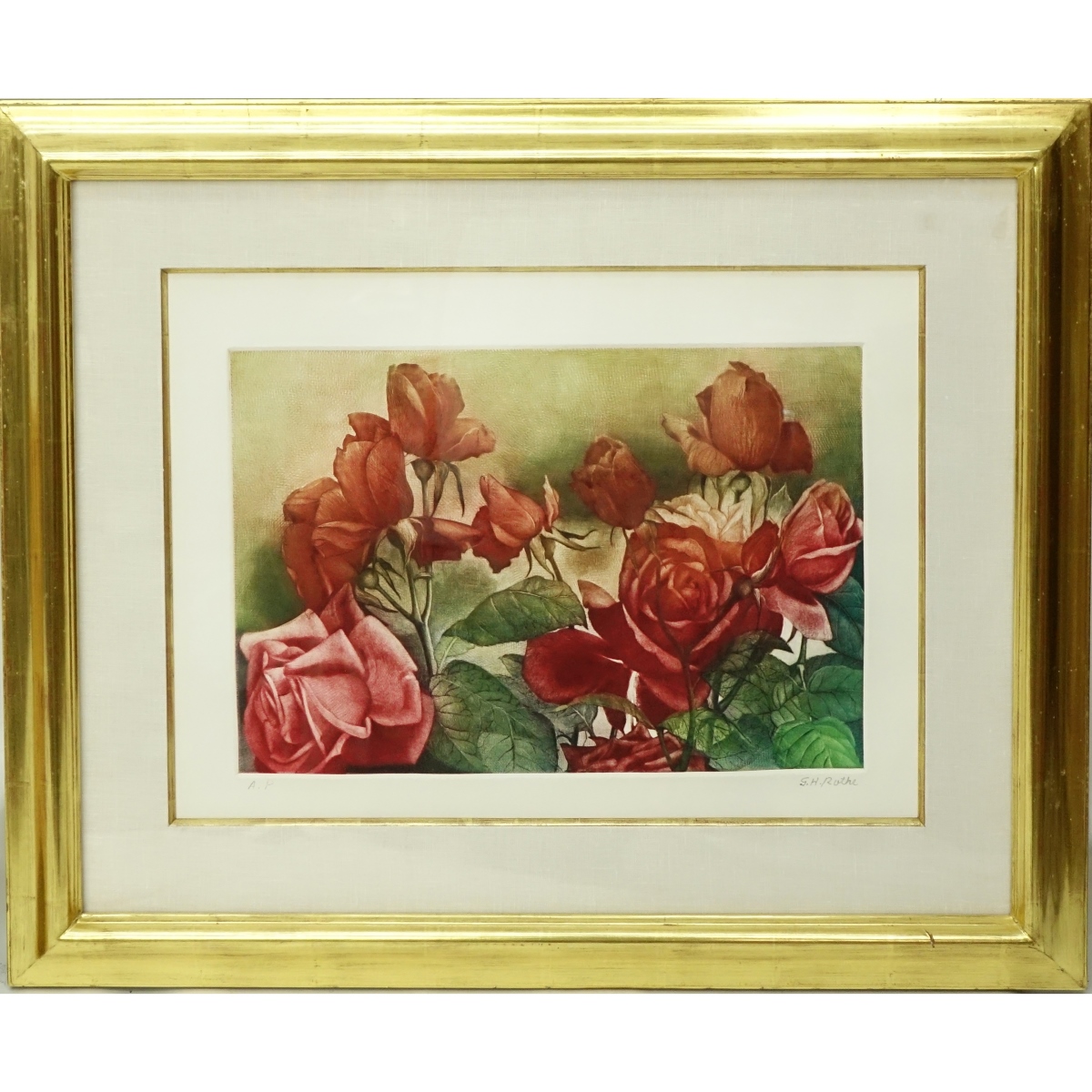 Gatja H. Rothe, American/German Mezzotint