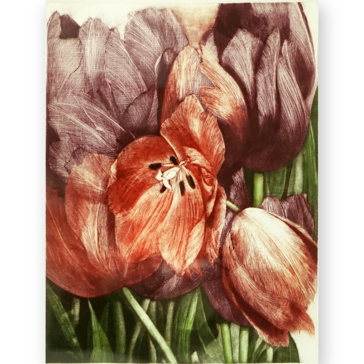 Gatja H. Rothe, American/German Mezzotint