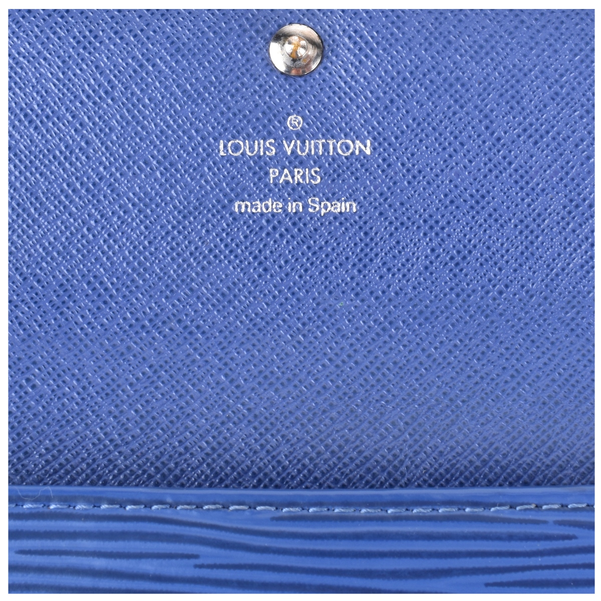 Louis Vuitton Myrtille Blue Epi Sarah Wallet