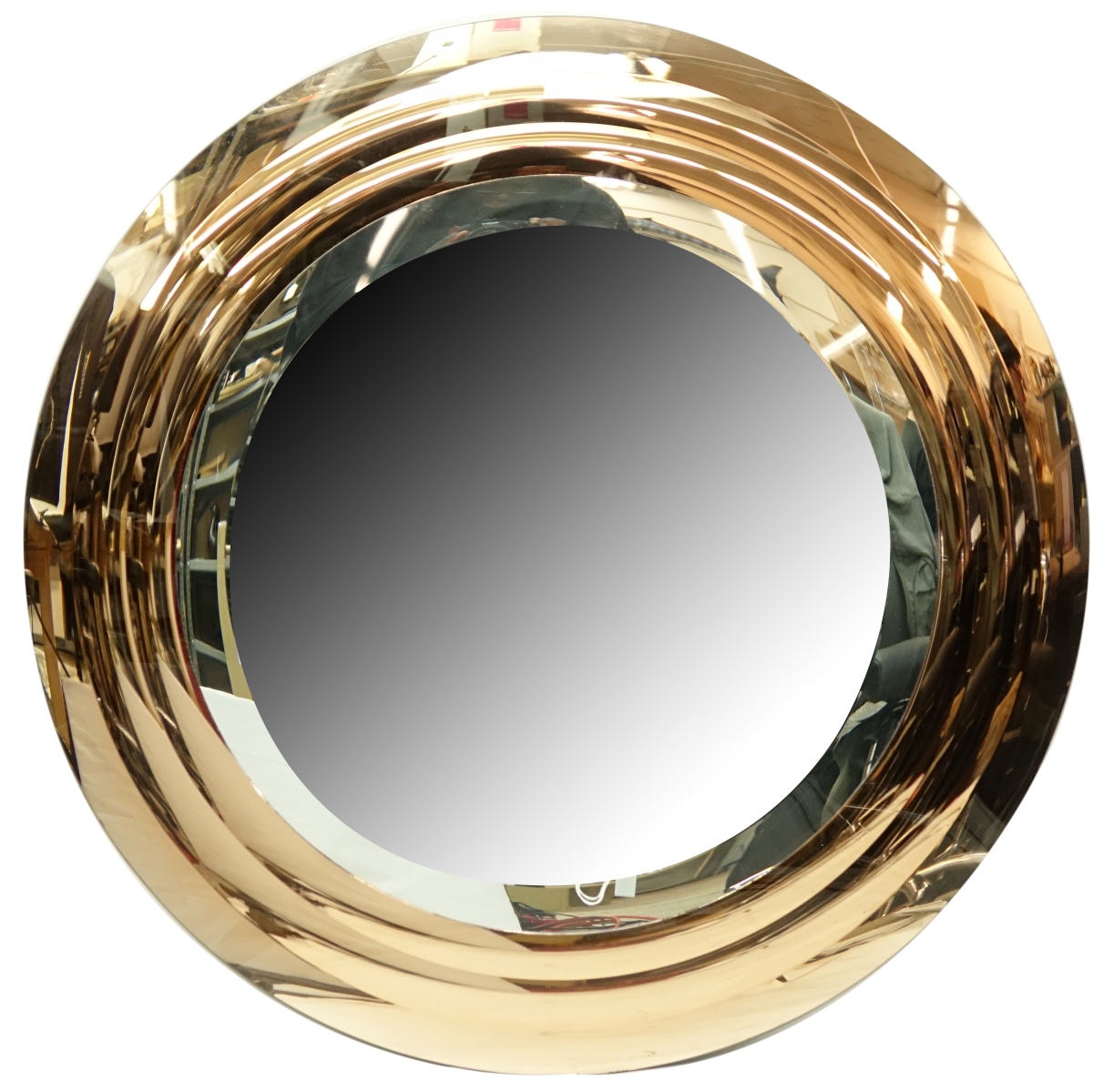 Modern Karl Springer Style Wall Mirror