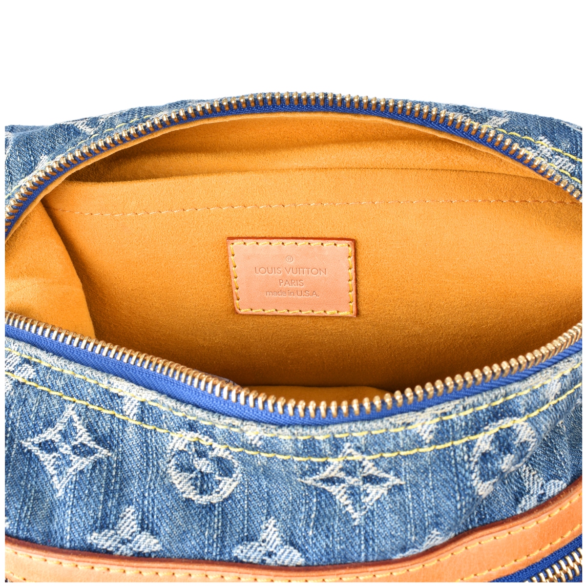 Louis Vuitton Blue Monogram Denim Baggy PM Bag