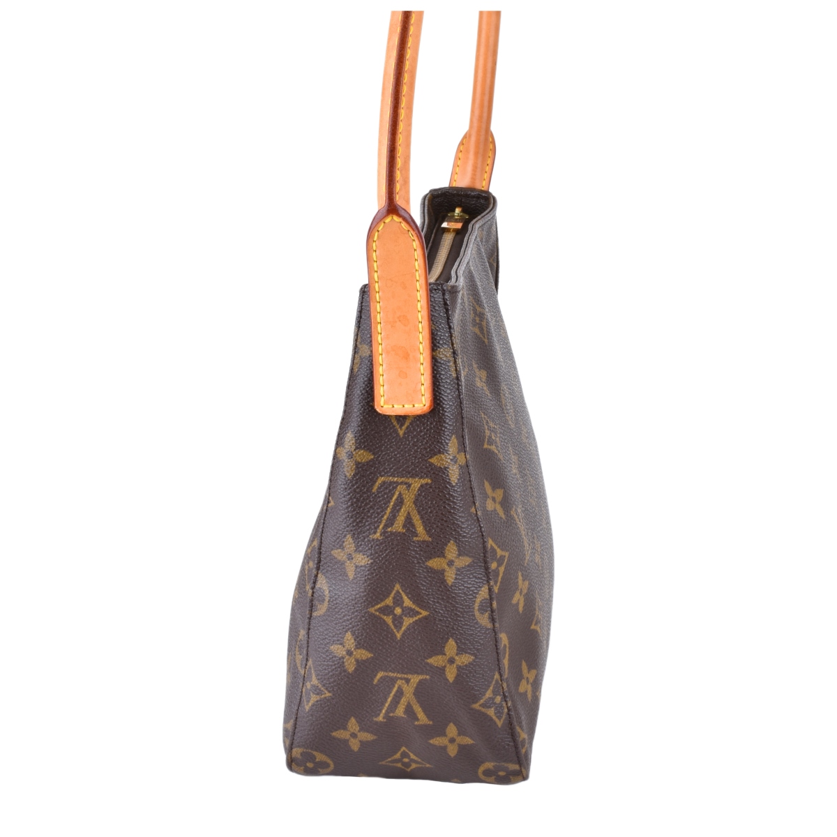 Louis Vuitton Brown Canvas Monogram Looping MM Bag