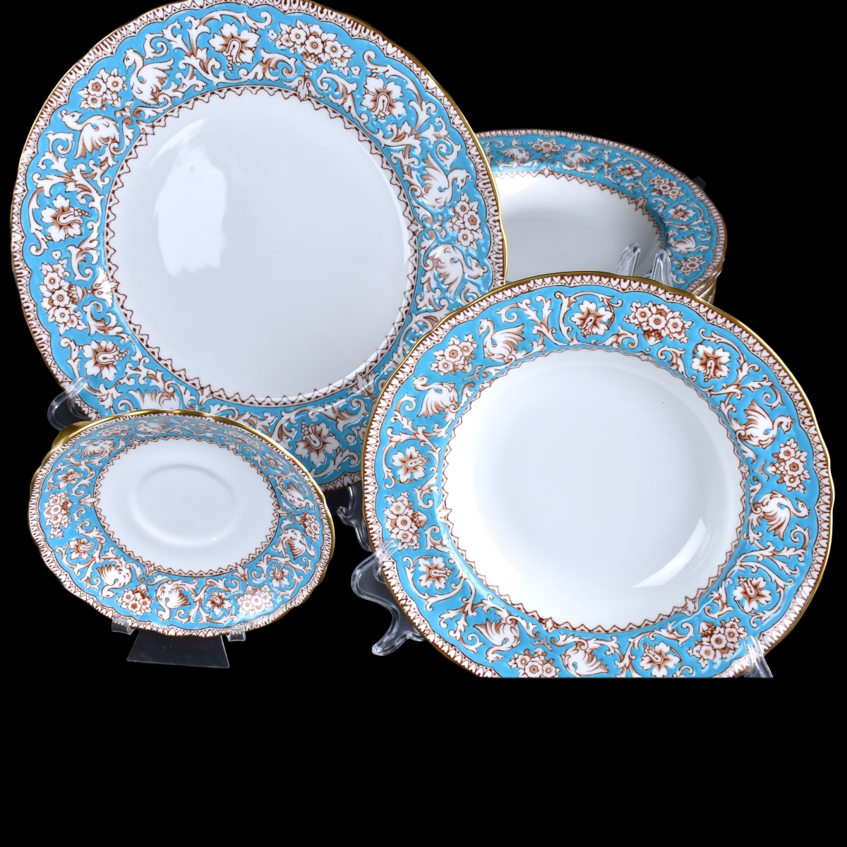 Crown Staffordshire "Ellesmere" Dinner Service