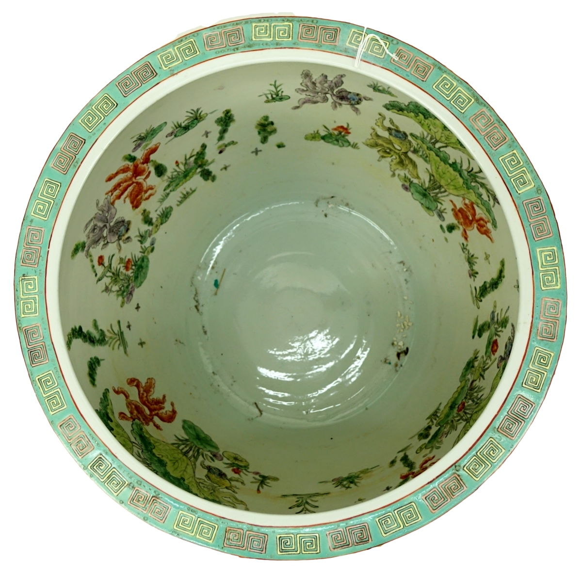 Large 20th Century Chinese Porcelain Fish Bowl