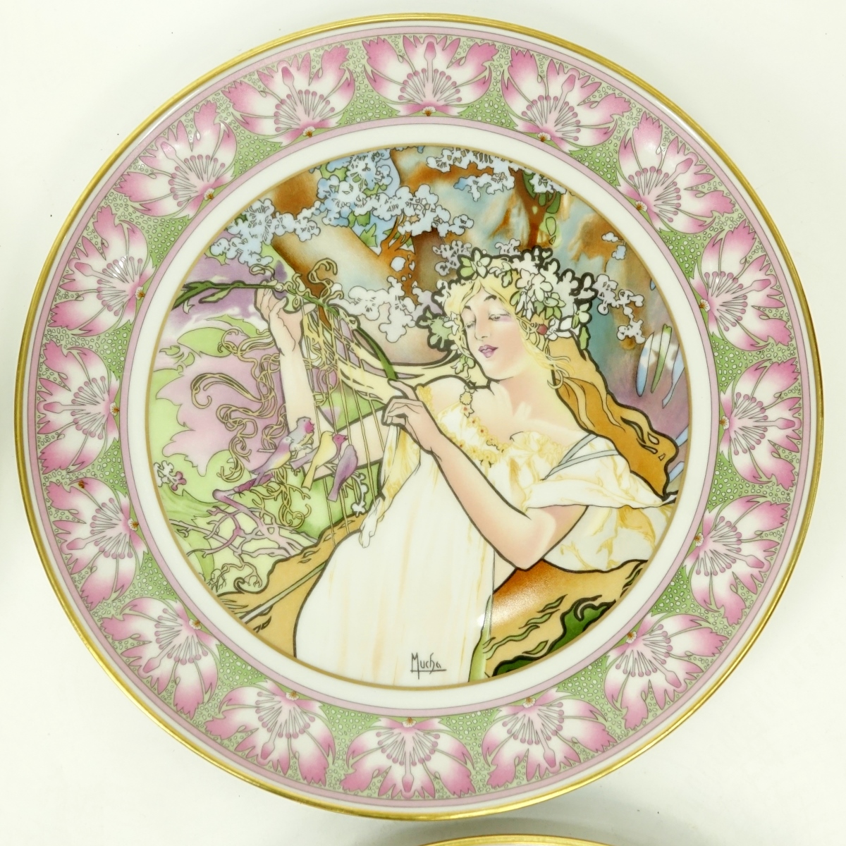 Set of Four (4) Hutschenreuther Porcelain Plates