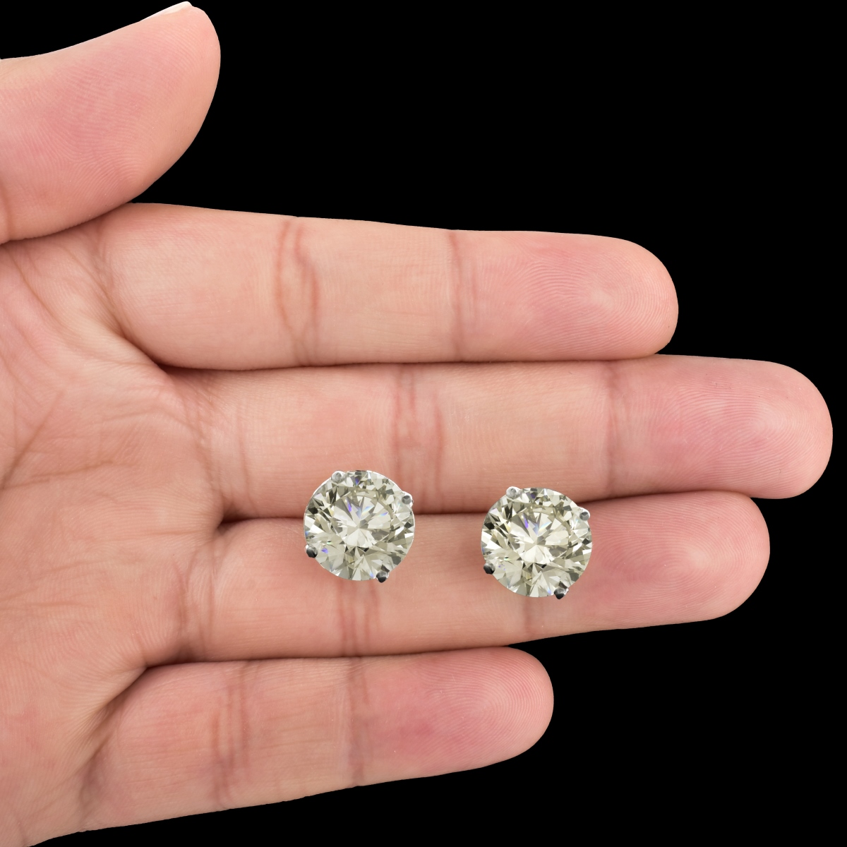 15.37ct Diamond Ear Studs