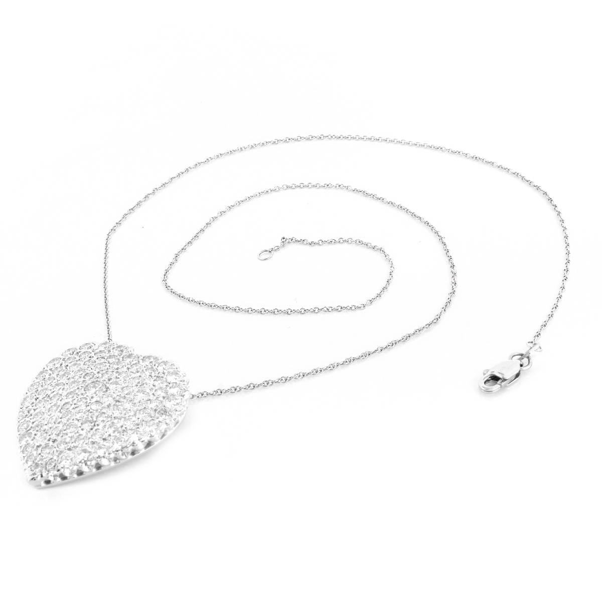 3.50ct Diamond Heart Pendant Necklace