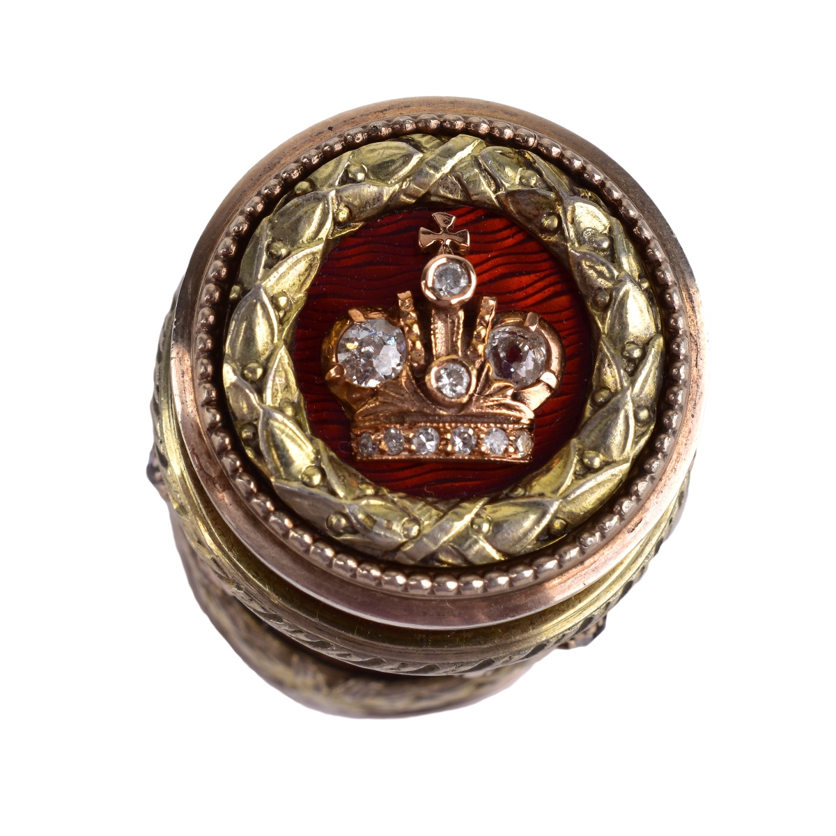 Faberge Style Guilloche Enamel and Silver Box