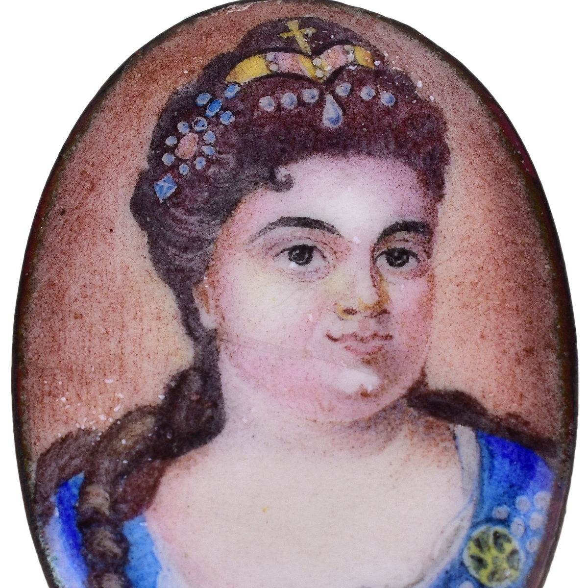 Russian Enamel Miniature of Catherine I