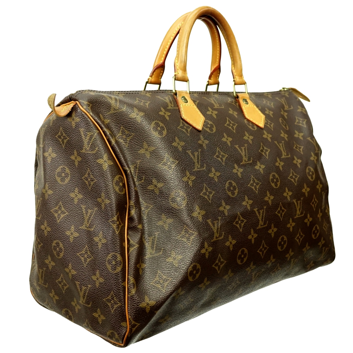 Louis Vuitton Brown Canvas Monogram Speedy 40 Bag