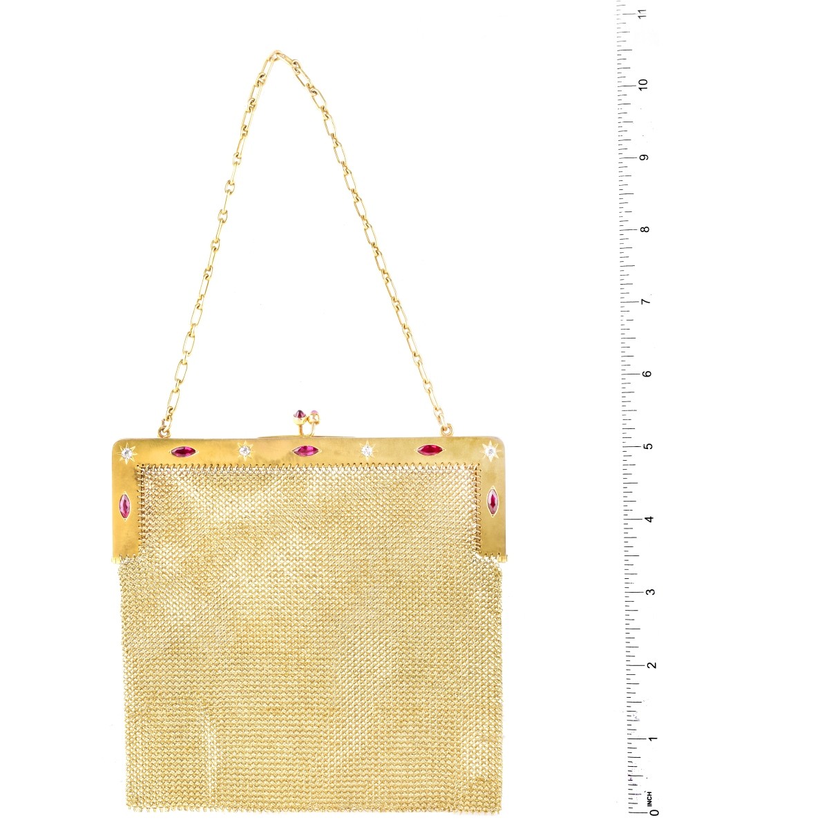 Vintage14K Gold Mesh Evening Purse