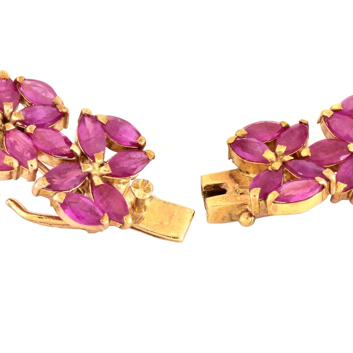 Vintage Ruby and 14K Gold Choker Necklace