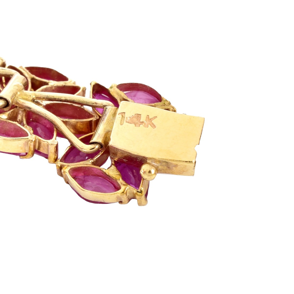 Vintage Ruby and 14K Gold Choker Necklace