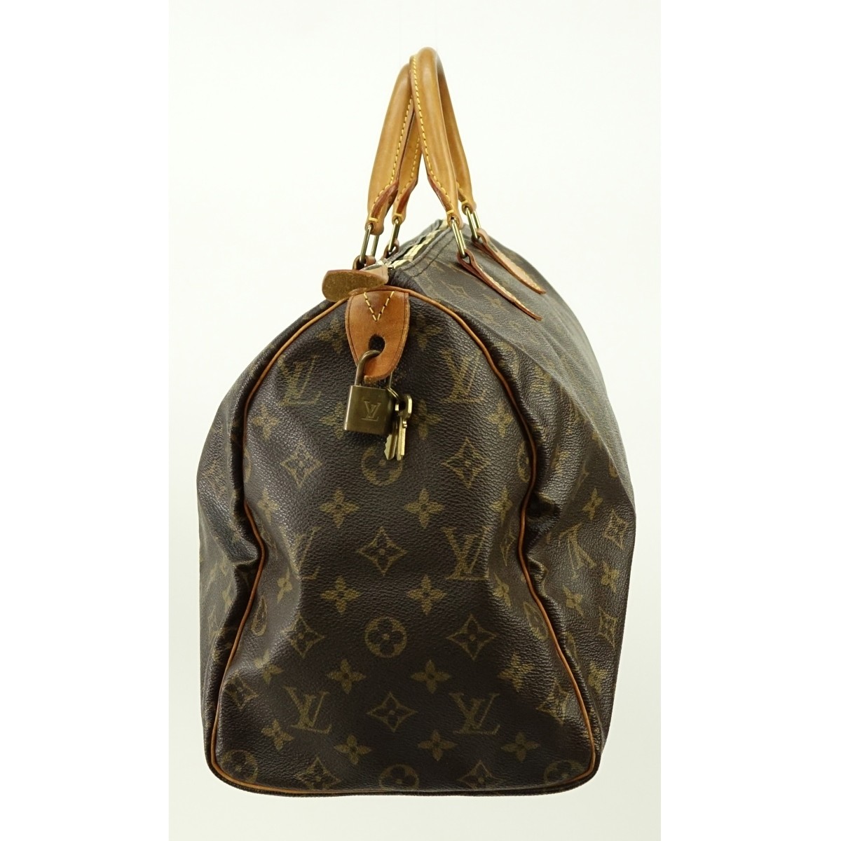 Louis Vuitton Brown Canvas Monogram Speedy 40 Bag.