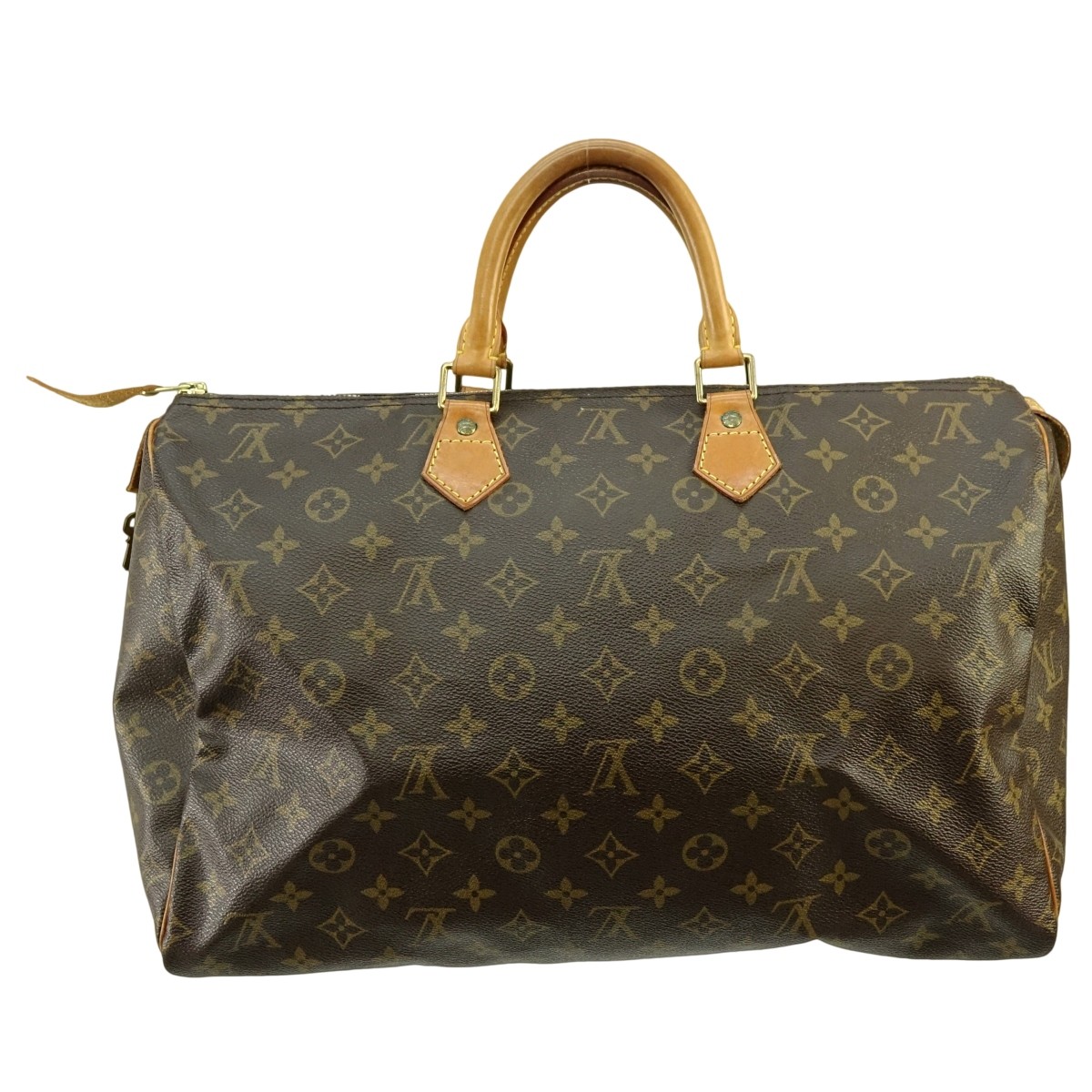 Louis Vuitton Brown Canvas Monogram Speedy 40 Bag.