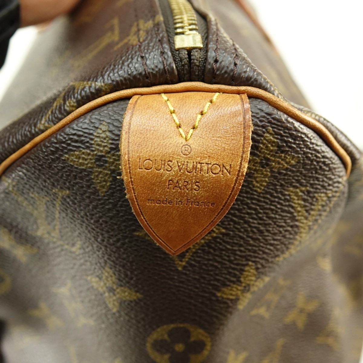 Louis Vuitton Brown Canvas Monogram Speedy 40 Bag.