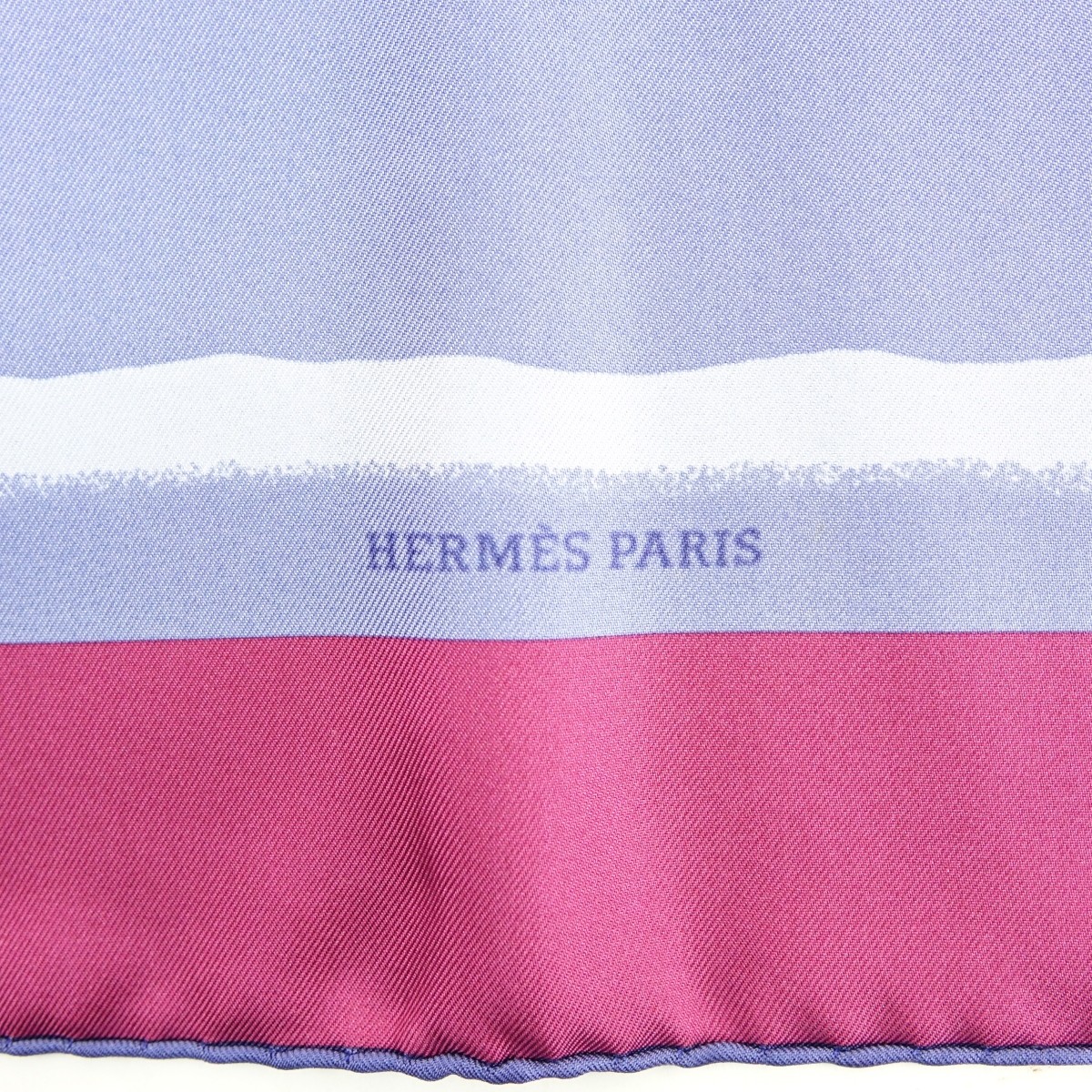 Hermes Gradient Stripe Twill Silk Scarf