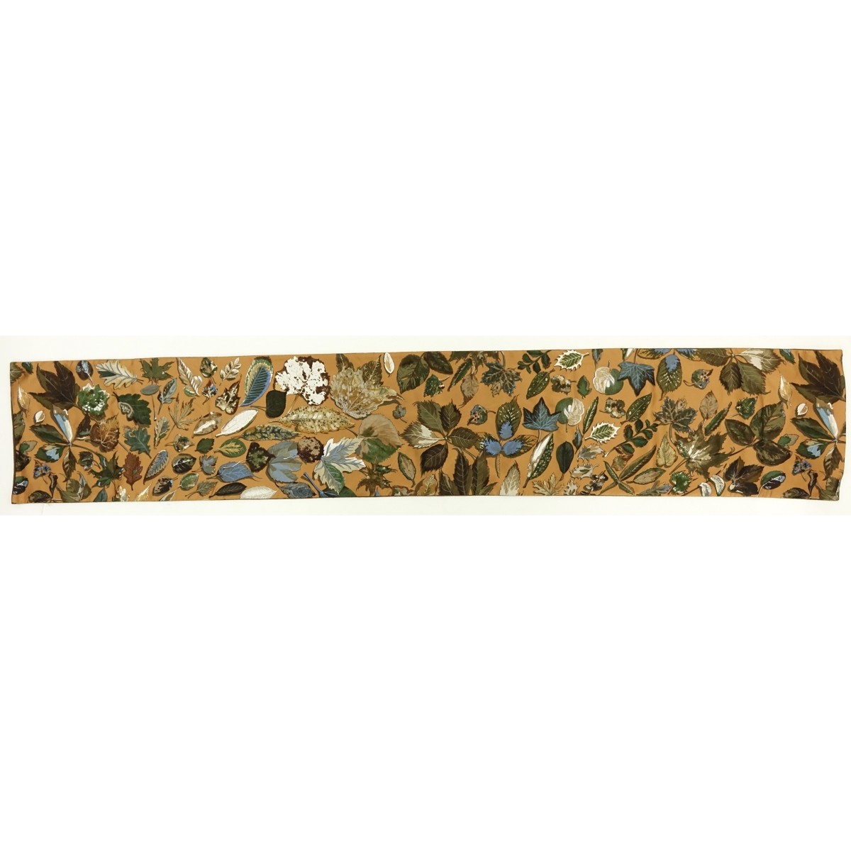 Hermes Autumn Leaves Silk and Angora Winter Scarf