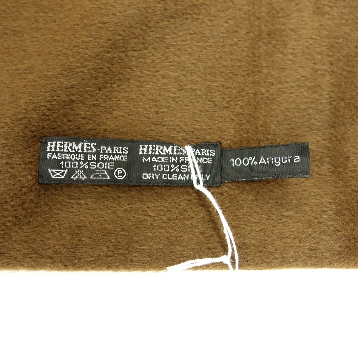 Hermes Autumn Leaves Silk and Angora Winter Scarf