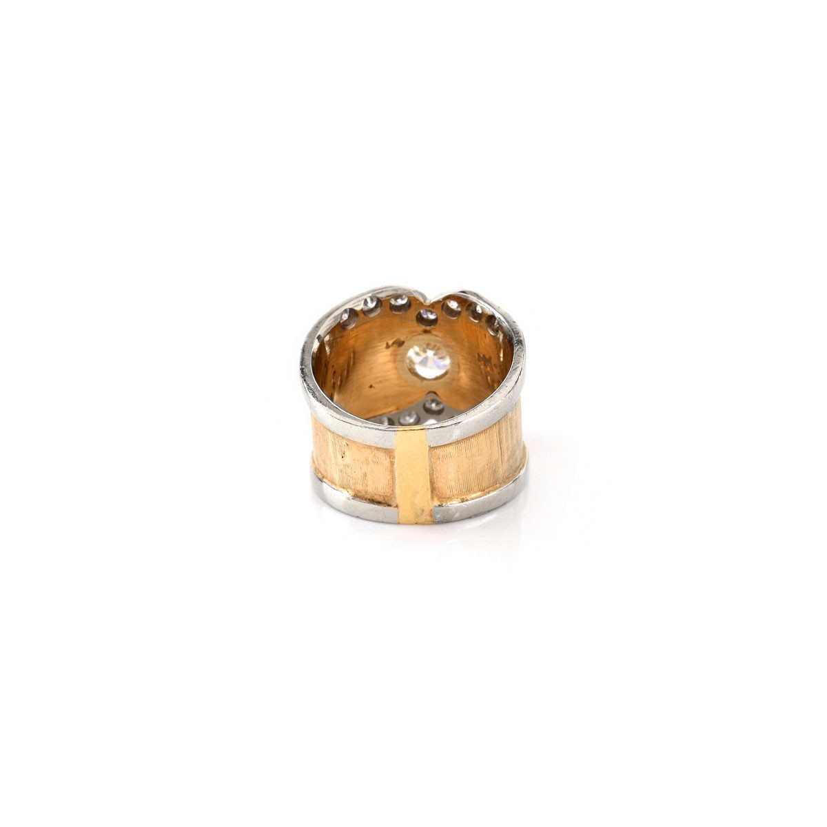 Diamond and 14K Gold Engagement Ring