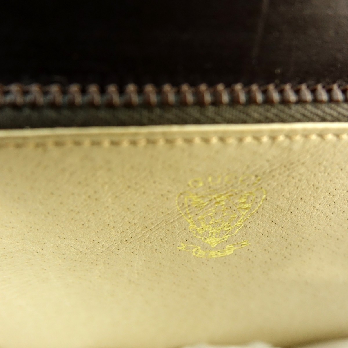 Gucci Brown Leather Vintage Flap Shoulder Bag