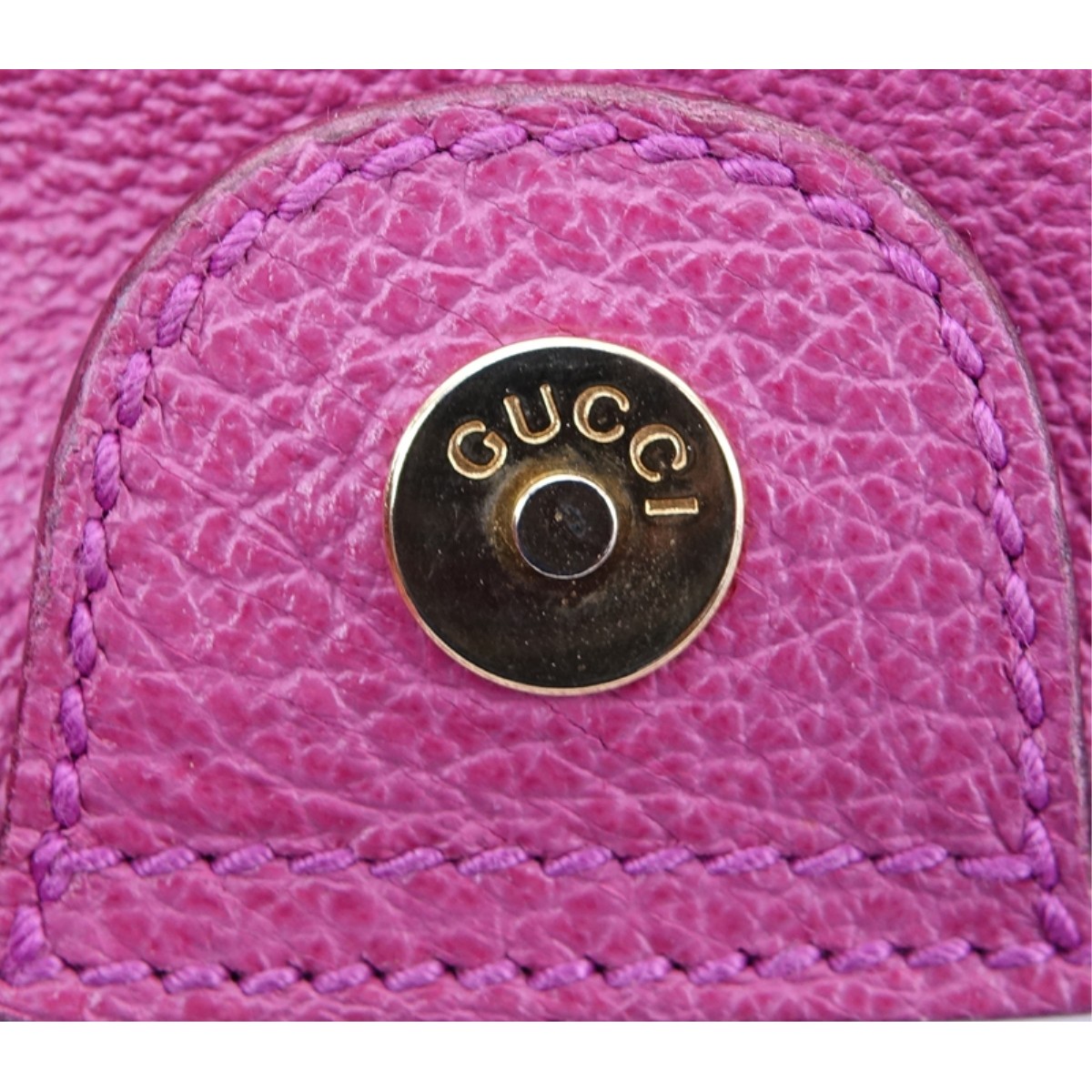 Gucci Pink Suede And Leather Bamboo Tote Mini