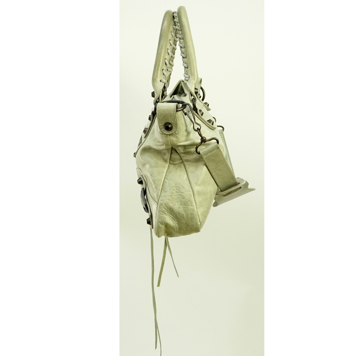 Balenciaga Green Leather Arena First Time Bag