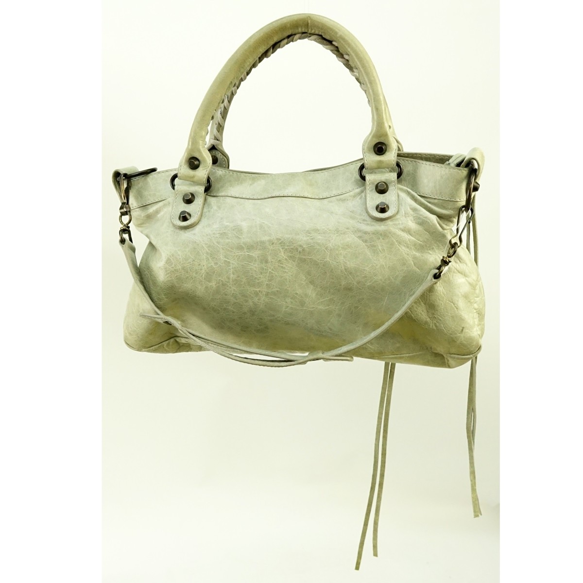 Balenciaga Green Leather Arena First Time Bag