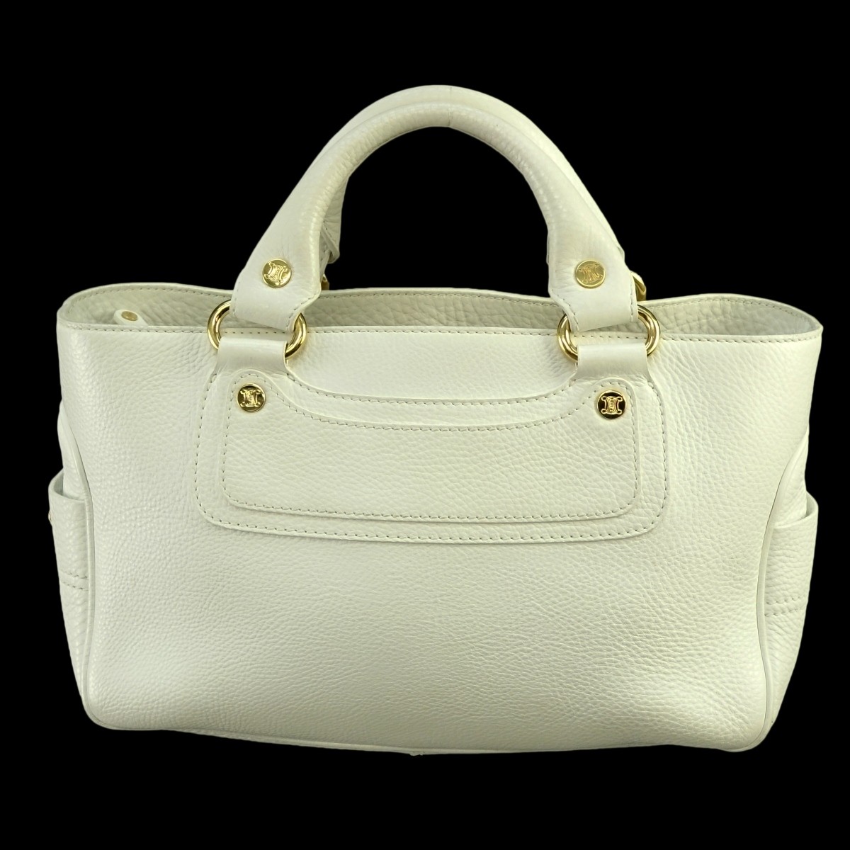 Celine White Leather Boogie Bag