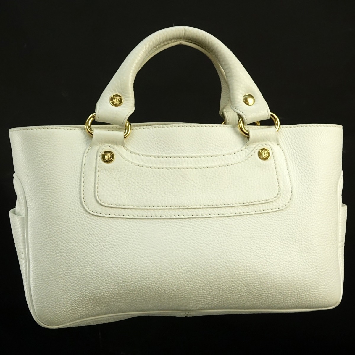 Celine White Leather Boogie Bag