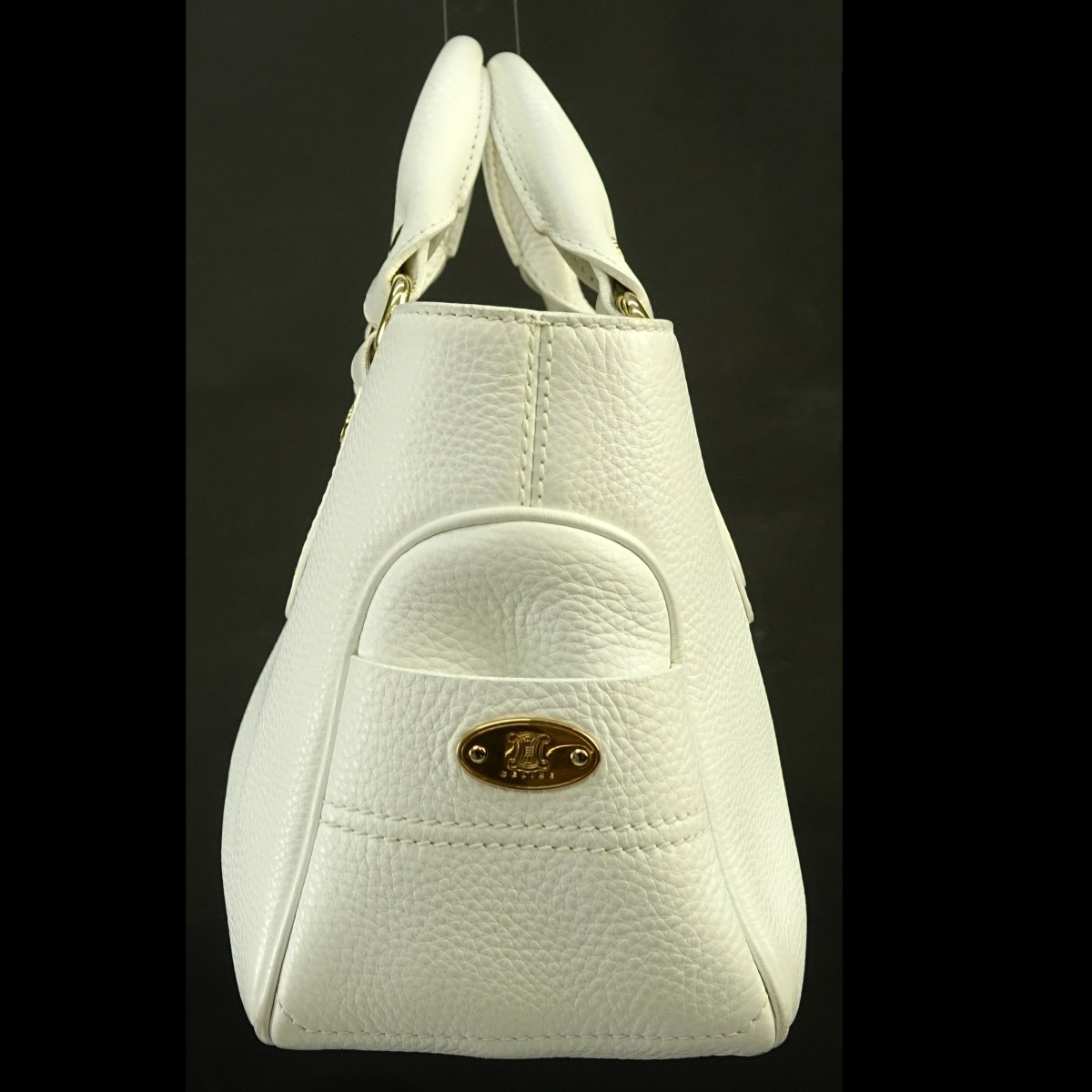 Celine White Leather Boogie Bag