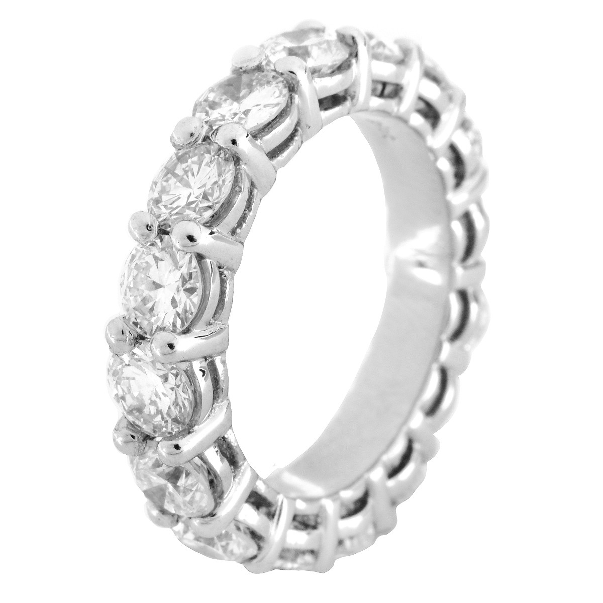 Diamond and Platinum Eternity Band