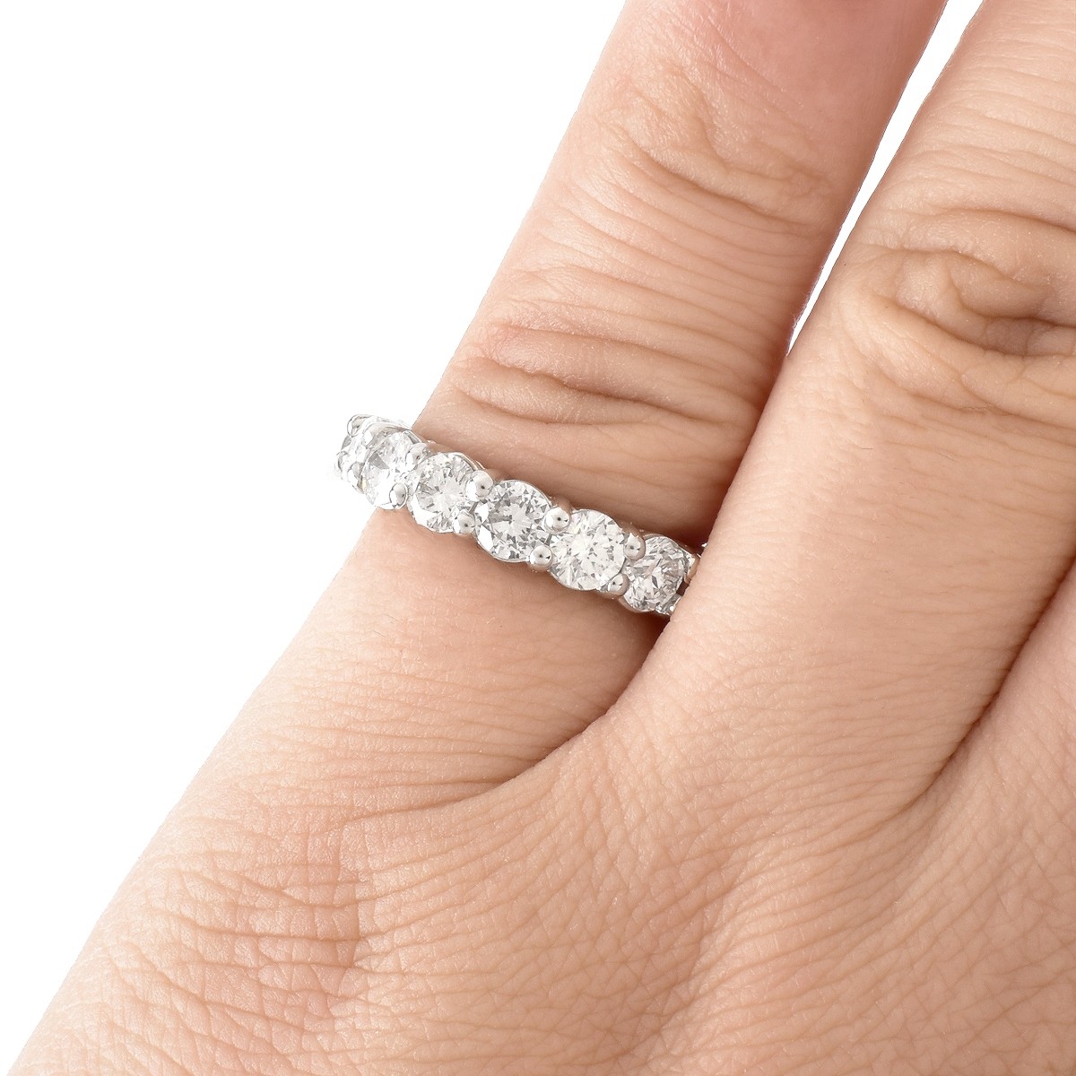 Diamond and Platinum Eternity Band