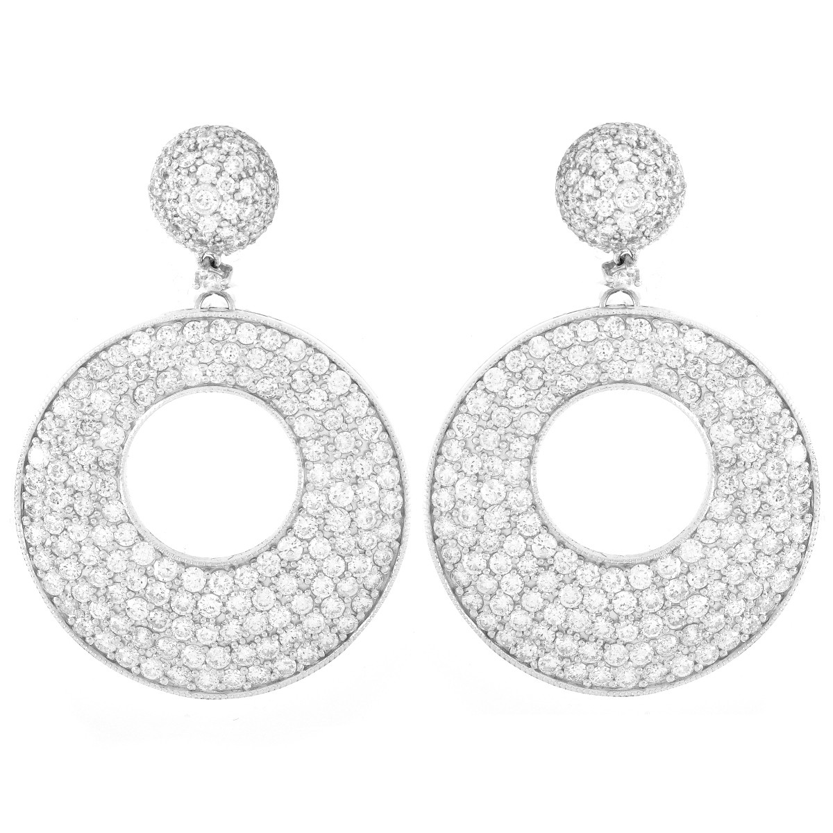 Diamond and 18K Gold Earrings