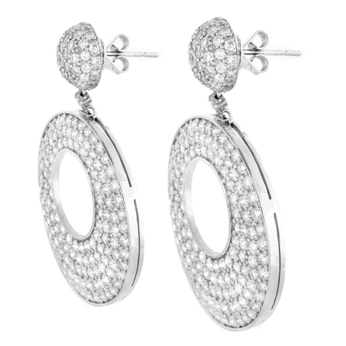 Diamond and 18K Gold Earrings