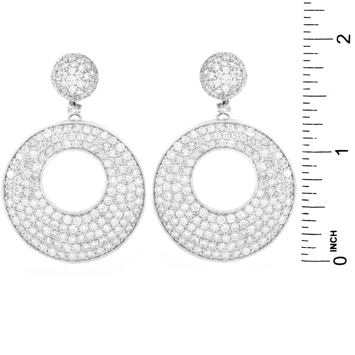 Diamond and 18K Gold Earrings