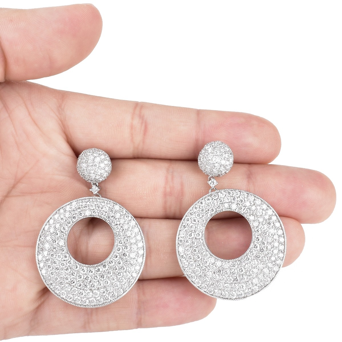 Diamond and 18K Gold Earrings